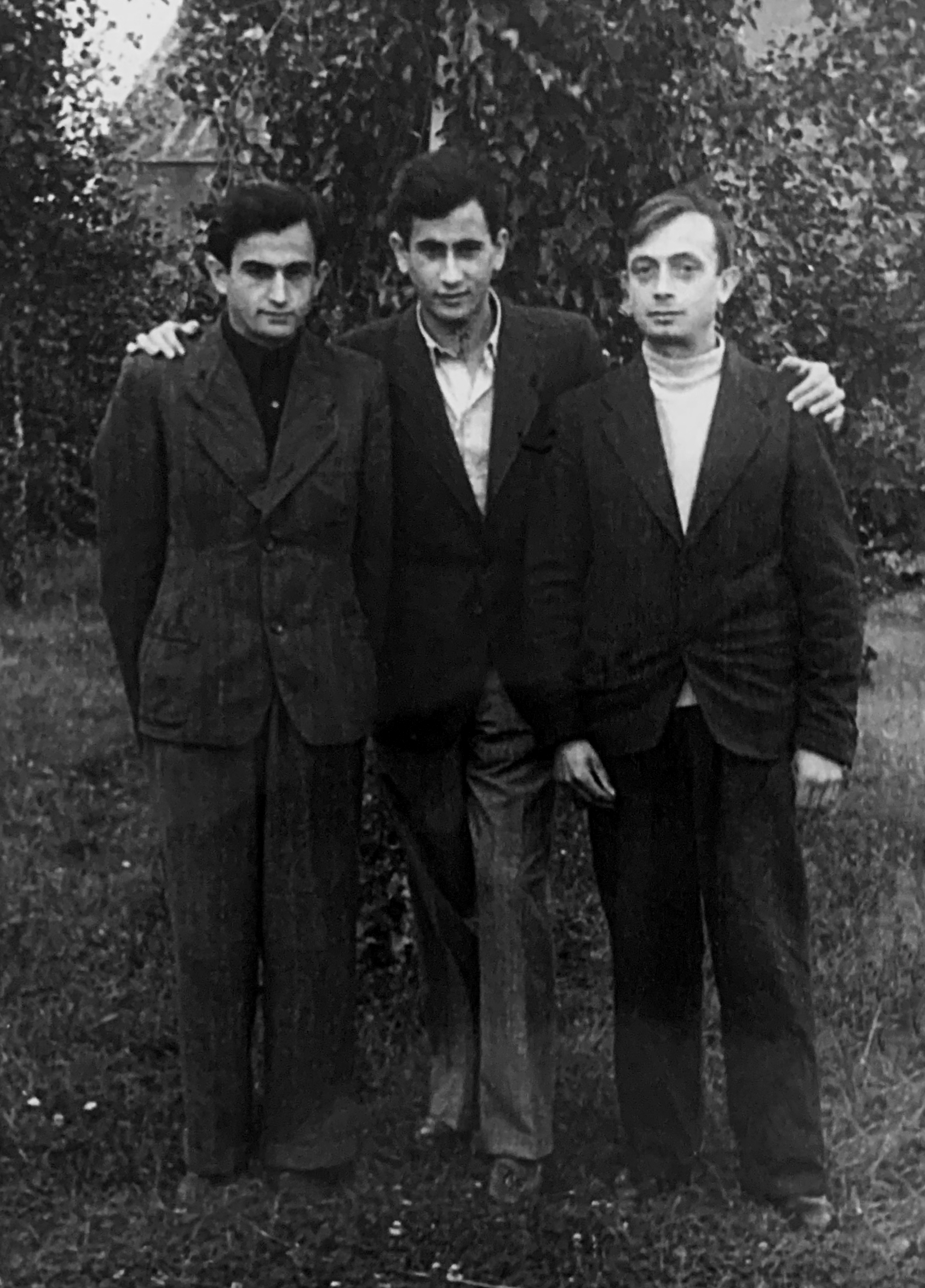 Nachum Lewin, Max Lewin, and Shmuel Uchin — Germany, postwar